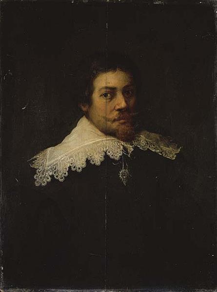 Portrait d'homme au pourpoint noir et à la collerette blanche - Thomas de Keyser