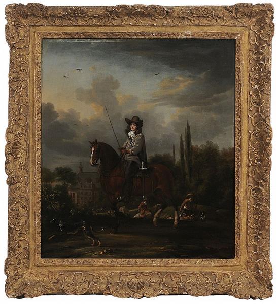 Sporting Scene with a Nobleman on Horseback, said to be Signeur de Moorseween - Thomas de Keyser