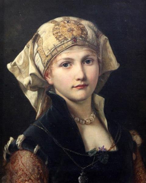 Portrait of a young women - Wilhelm Menzler