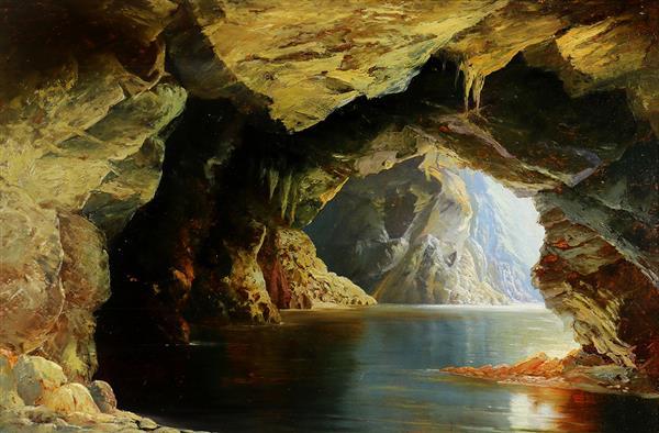 Coastal Cave - William Stanley Haseltine