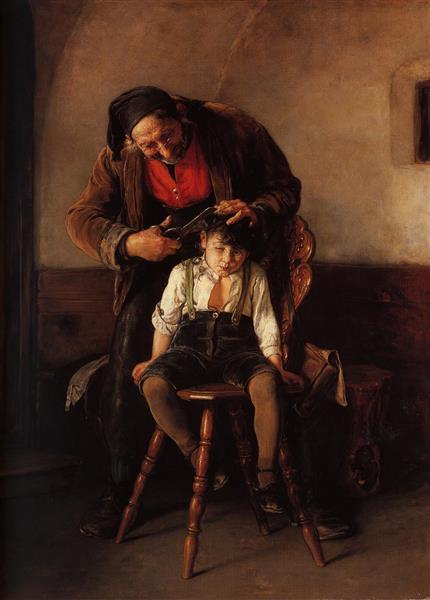 The barber, 1880 - Ніколаос Гізіс