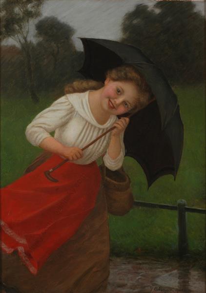 It's raining, 1889 - Carl von Bergen