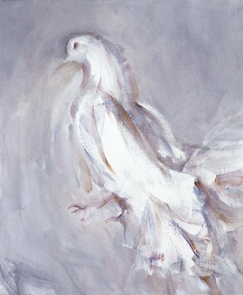 Fantail Pigeon, 1984 - Louis le Brocquy