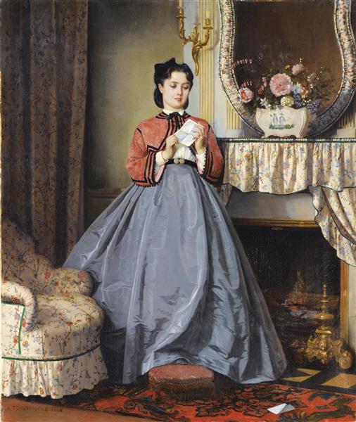 The love letter, 1863 - Огюст Тульмуш