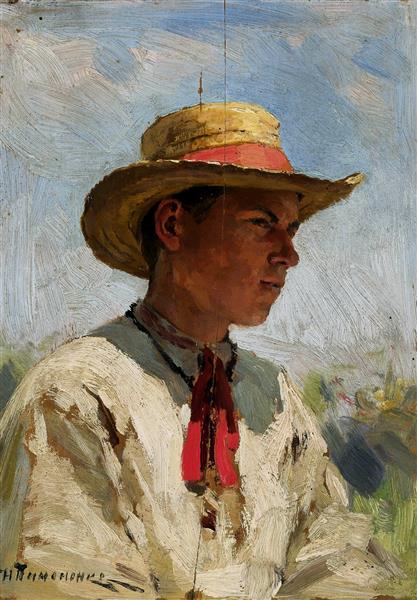 Хлопець у солом'яному капелюсі, 1905 - 1907 - Nikolaï Pimonenko