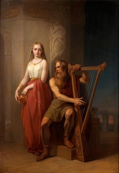 Bragi and Iðunn, 1846 - Nils Blommér
