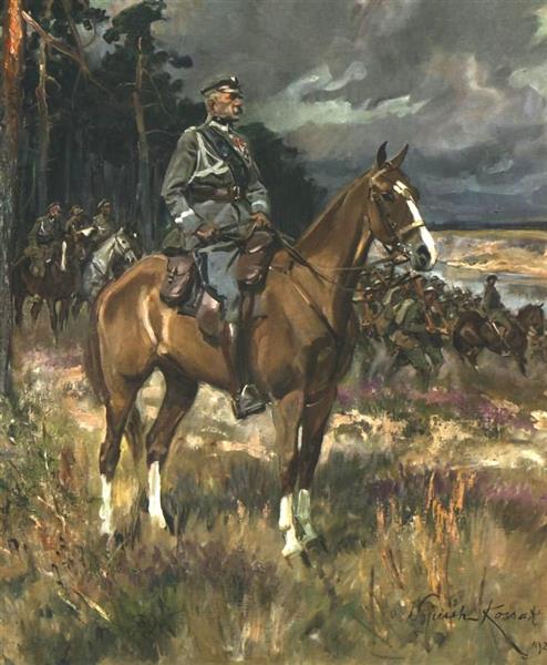 Piłsudski on Kasztanka, 1928 - Wojciech Kossak
