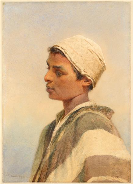 Mohammed, A bedouin boy of the Sinai, 1858 - Carl Haag