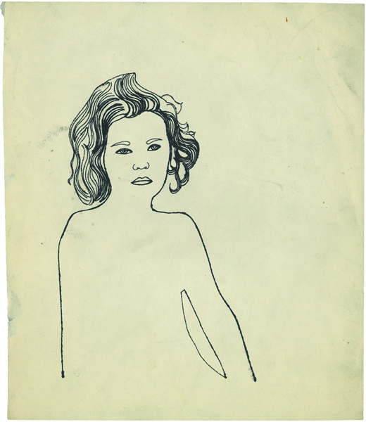 Serious Girl, 1954 - Andy Warhol