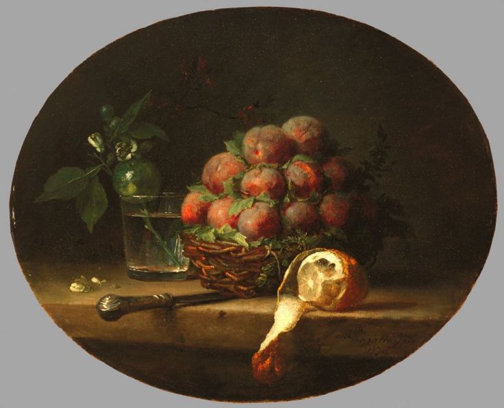 Still Life with Plums and a Lemon, 1778 - Анна Валайер-Костер