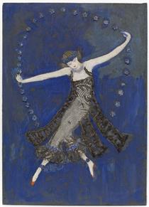 Costume Design (Georgette) for Artist's Ballet Orphée of the Quat Z Arts - Florine Stettheimer