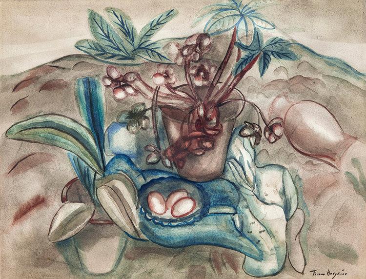 Flowers and Spanish Pottery, 1928 - Frances Hodgkins
