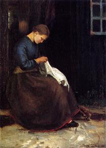 Girl Plucking a Goose - Anna Ancher