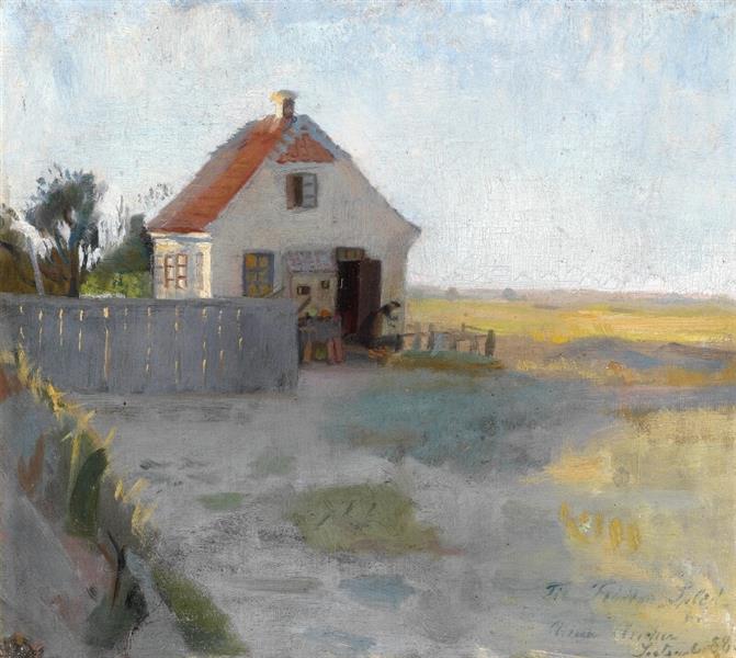 A Cottage on the Moor near Skagen, 1888 - Anna Ancher
