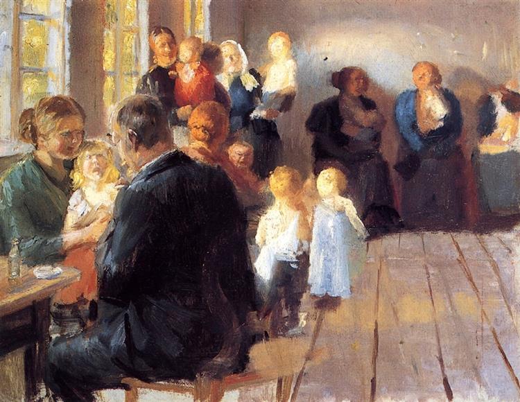 Vaccination, c.1889 - Anna Ancher