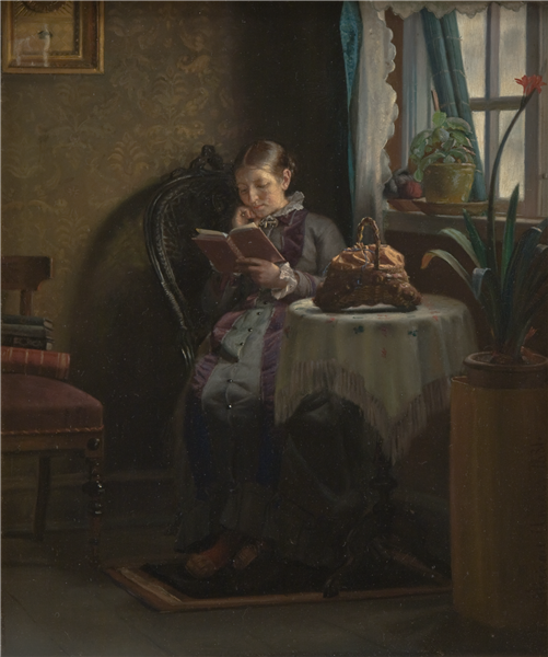 The Artist’s Wife Reading, 1881 - Michael Peter Ancher