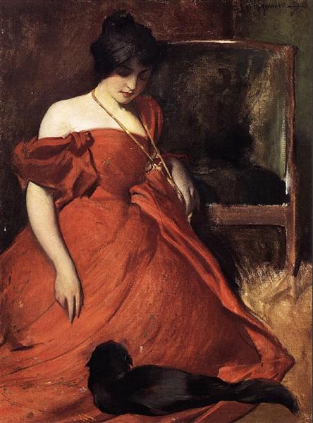 Black and Red, 1896 - Джон Уайт Александер