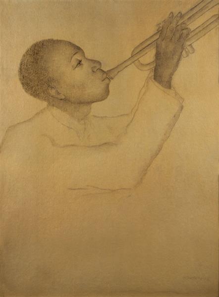 The Trumpet Player, c.1936 - Nola Hatterman
