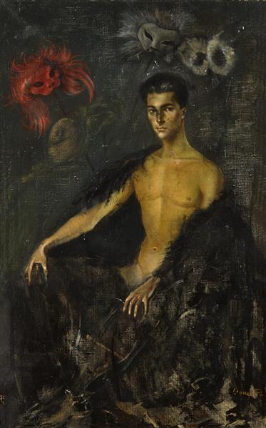 The Man With Masks, 1949 - Leonor Fini