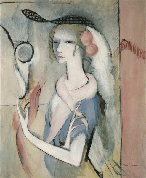 Woman Standing with Floppy Hat, 1913 - Мари Лорансен