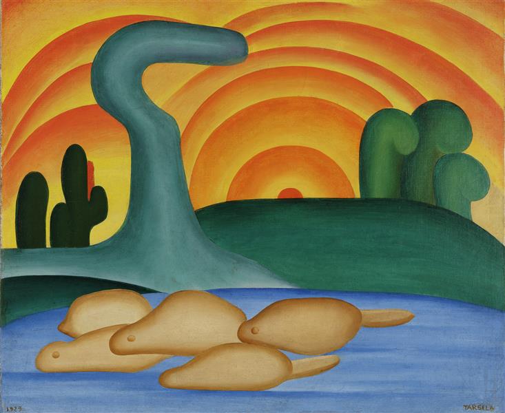 Sunset, 1929 - Tarsila do Amaral