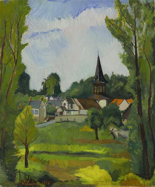 Old Mill Church near Compiègne (Oise), 1914 - Сюзанна Валадон