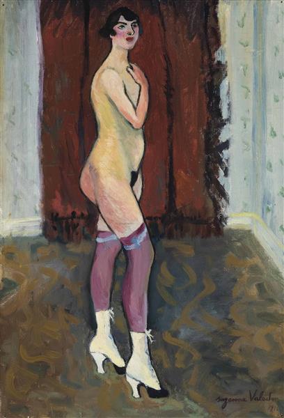 Nude with Boots, 1916 - Сюзанна Валадон