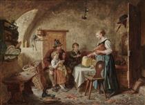 In the peasant kitchen - Felix Schlesinger