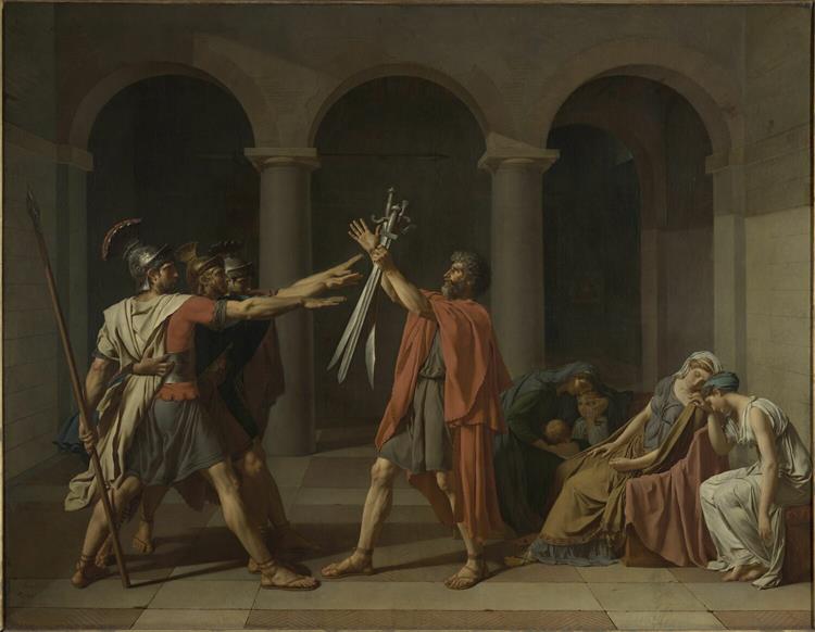 Der Schwur der Horatier, 1784 - Jacques-Louis David