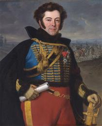 Colonel Auguste-Frederic-Bon-Amour, Marquis de Talhouët - Horace Vernet