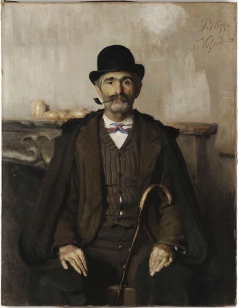 Portrait of Giani Giuseppe, mediator, 1891 - Джузеппе Пеллиза да Вольпедо