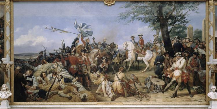 Battle of Fontenoy, May 11, 1745, 1828 - Орас Верне