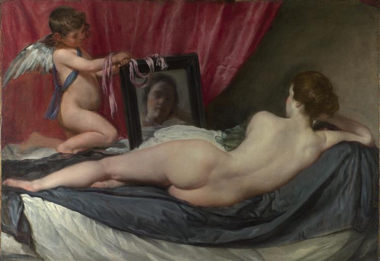 镜前的维纳斯, c.1644 - 1648 - 委拉斯奎茲