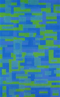 Blue-Green Painting - Ad Reinhardt
