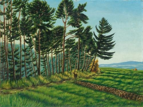 Edge of the Forest near Langenargen, 1917 - Адольф Дитрих