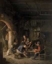 Paysans à l'auberge - Adriaen van Ostade