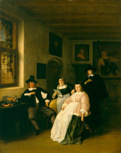 The De Goyer Family and the Painter, 1650 - 1655 - Adriaen van Ostade
