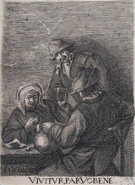 The Drinkers, 1643 - 1658 - Адріан ван Остаде
