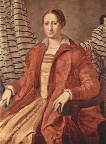 Portrait of Eleonora da Toledo - Аньоло Бронзіно