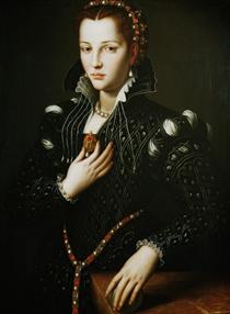 Portrait of Lucrezia de' Medici - Аньоло Бронзіно