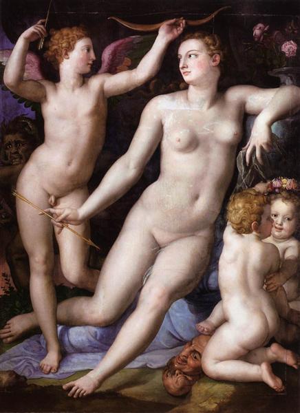 Venus, Cupid and Jealousy, c.1549 - Аньоло Бронзіно