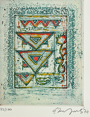 A Print from Saundarya Lahiri, 1974 - Akkitham Narayanan