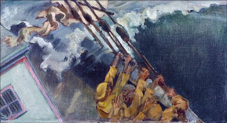 The storm, 1902 - Akseli Gallen-Kallela