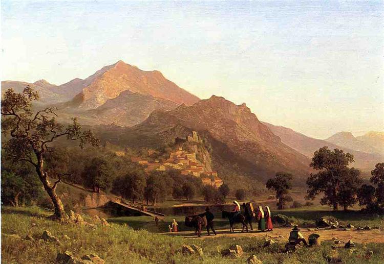 Rocca de Secca, 1858 - Albert Bierstadt