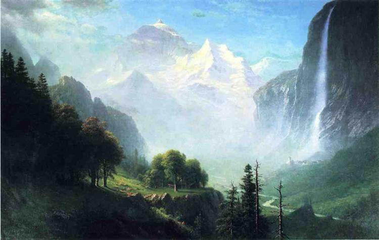 Staubbach Falls, Near Lauterbrunnen, Switzerland, c.1856 - Albert Bierstadt