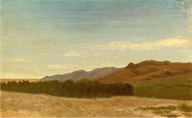 The Plains Near Fort Laramie, c.1863 - 阿爾伯特·比爾施塔特