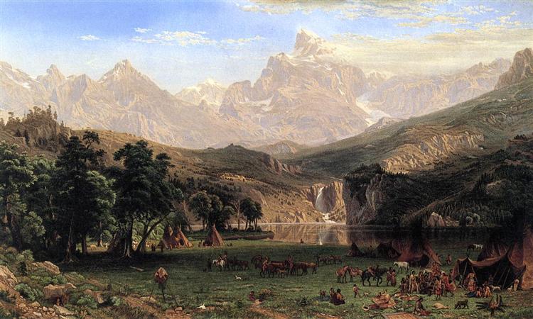The Rocky Mountains, Landers Peak, 1869 - 阿爾伯特·比爾施塔特