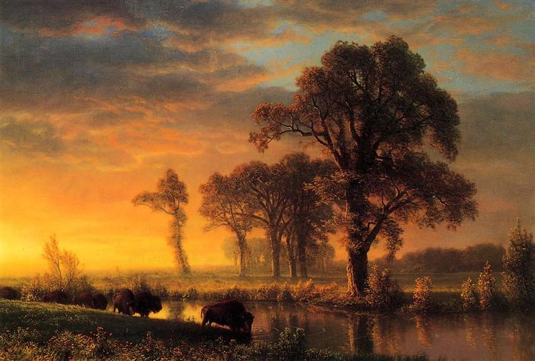 Western Kansas, 1875 - Альберт Бірштадт
