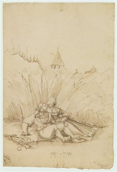 Lovers in a Hay Field, 1508 - Albrecht Altdorfer