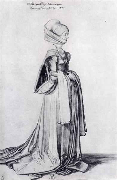 A Nuremberg Costume Study, 1500 - Альбрехт Дюрер